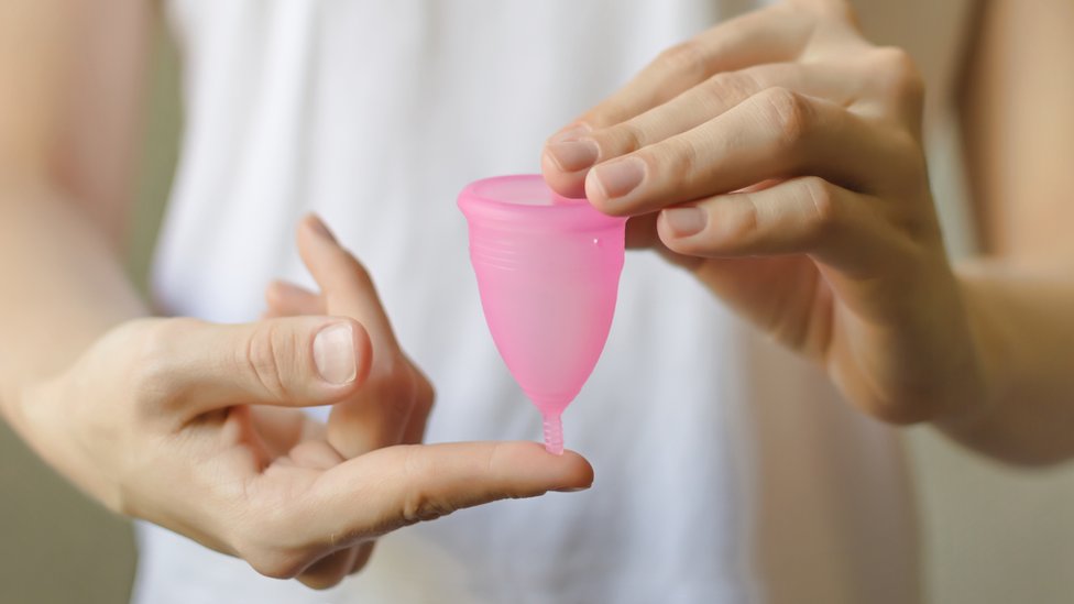 Using a menstrual cup